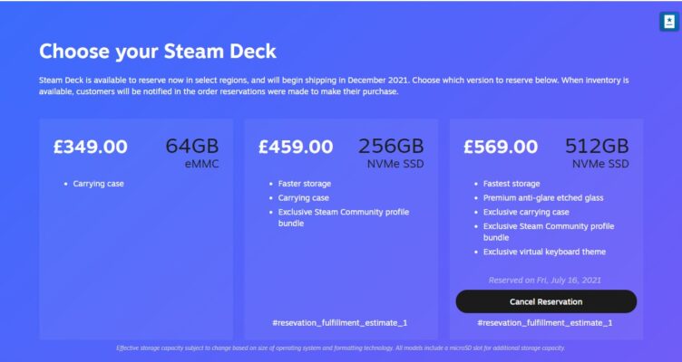 steamdeck cost