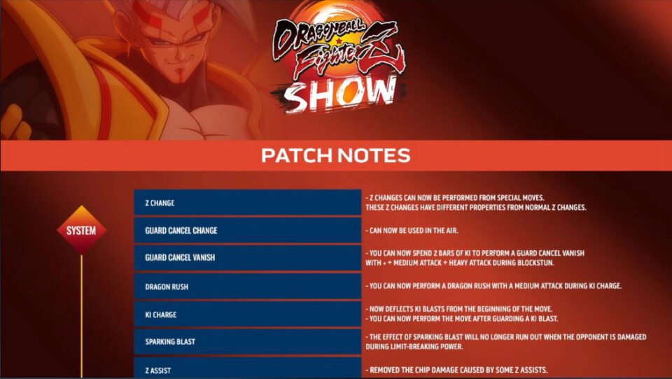 DBFZ Patch Notes System Changes and Full Rebalancing! The Click