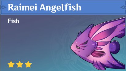 Genshin Impact - Raimei Angelfish